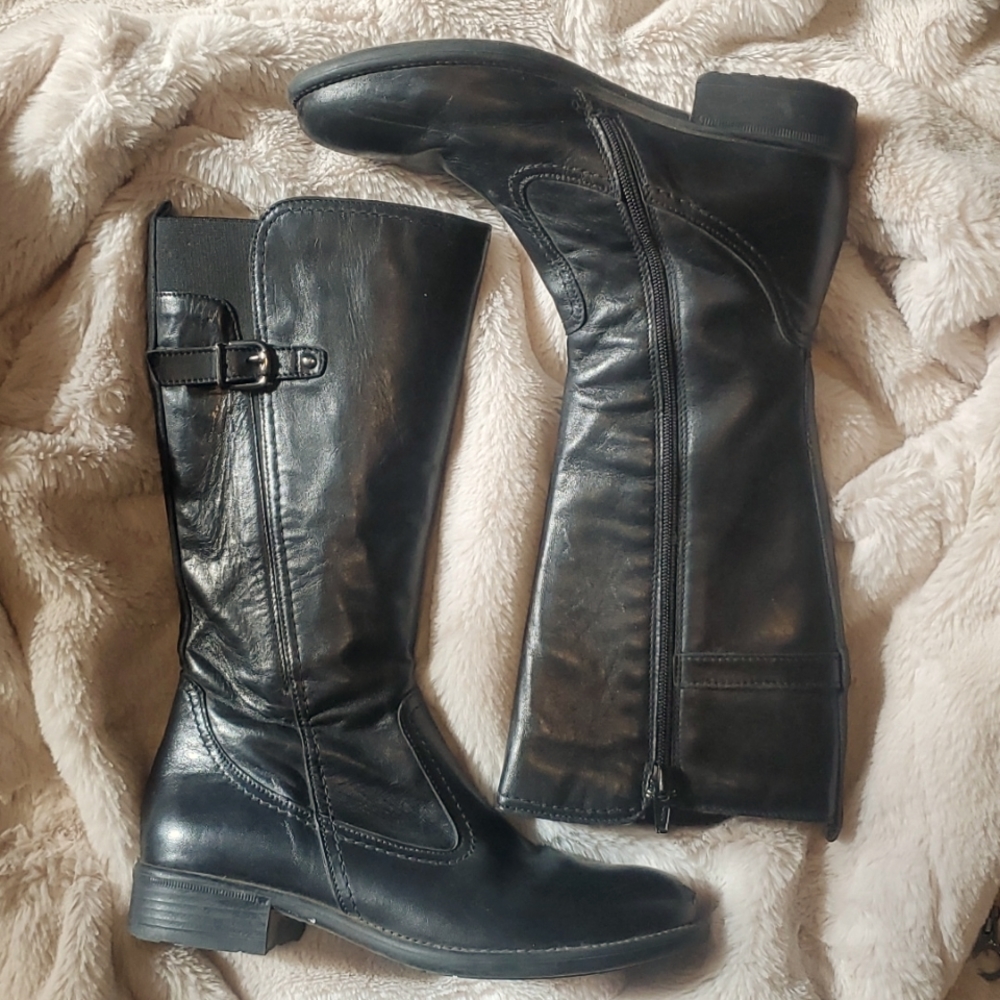 Du Pareil Au Meme tall black boots. European size 35. Genuine leather. - Picture 1 of 4